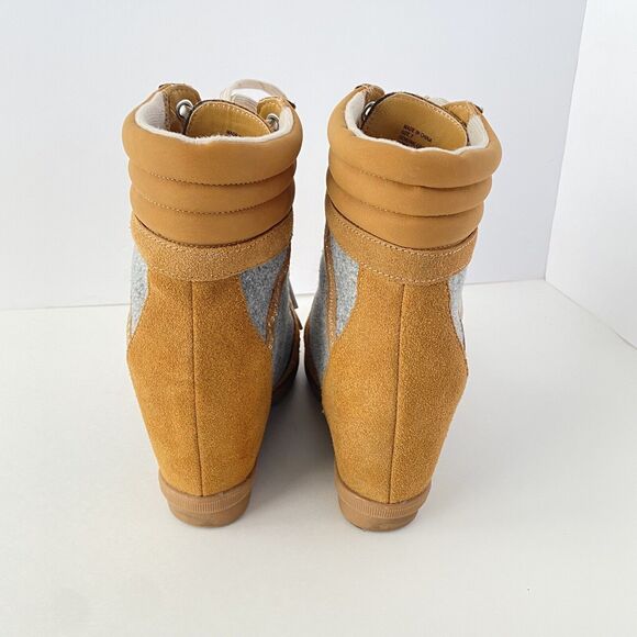 Serra Womens Boots‎ Genuine Cow Suede Leather Brown Sz 7 Urban Chic Lugged Lexie - Picture 3 of 12